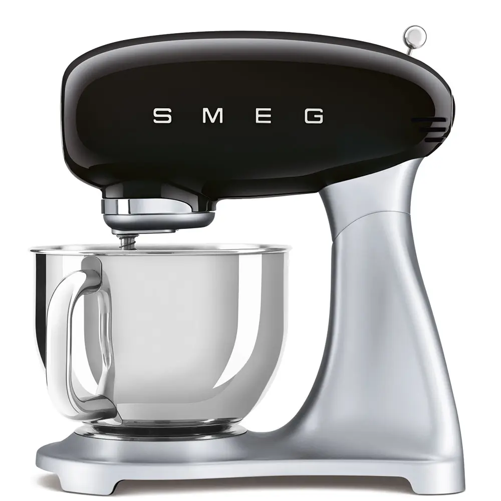 Фото Миксер планетарный Smeg SMF02BLEU 800 Вт цвет черный Фото Миксер планетарный Smeg SMF02BLEU 800 Вт цвет черный