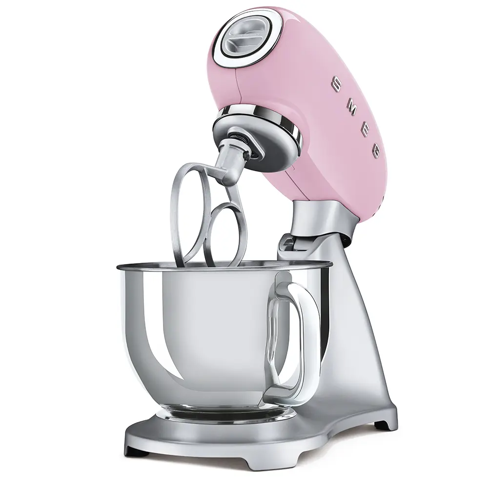 Фото 3 Миксер планетарный Smeg SMF02PKEU 800 Вт цвет розовый Фото 3 Миксер планетарный Smeg SMF02PKEU 800 Вт цвет розовый