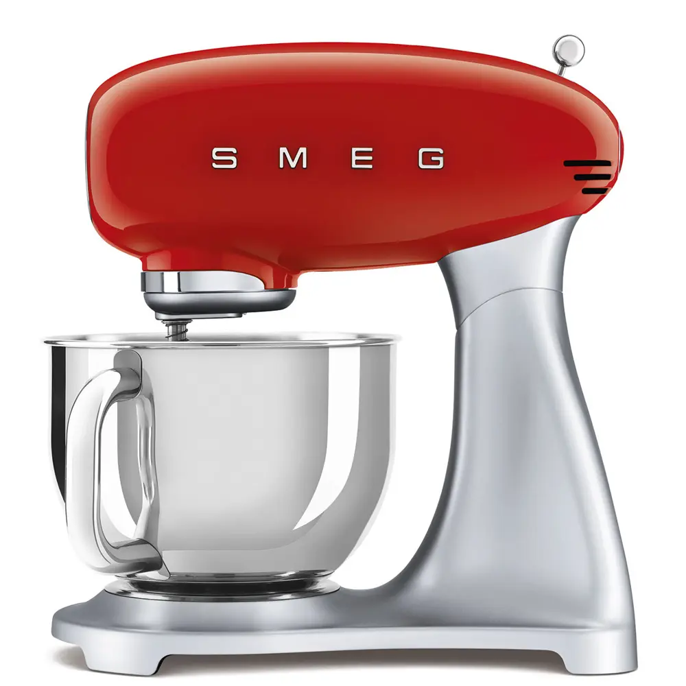 Фото Миксер планетарный Smeg SMF02RDEU 800 Вт цвет красный Фото Миксер планетарный Smeg SMF02RDEU 800 Вт цвет красный