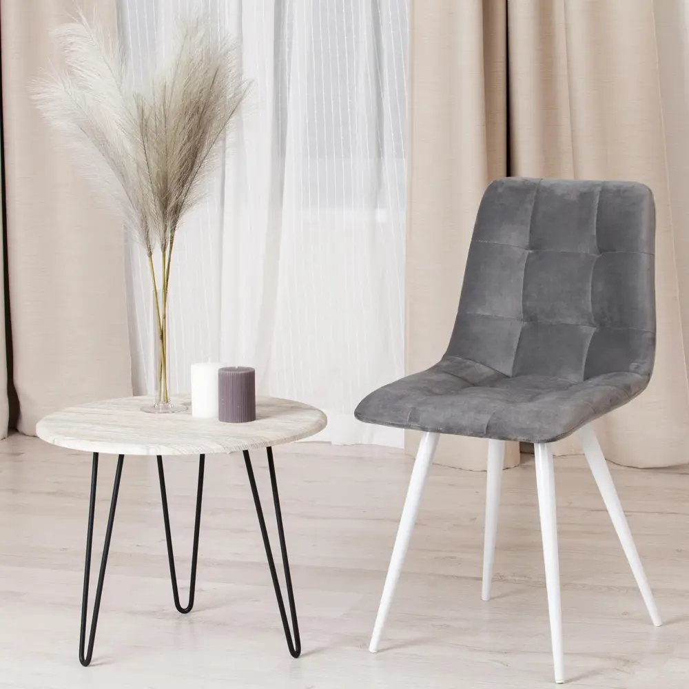 Фото 2 Кухонный стул Tetchair CHILLY (mod. 7095-1) 88x53x45 см ткань цвет белый 17243 Фото 2 Кухонный стул Tetchair CHILLY (mod. 7095-1) 88x53x45 см ткань цвет белый 17243