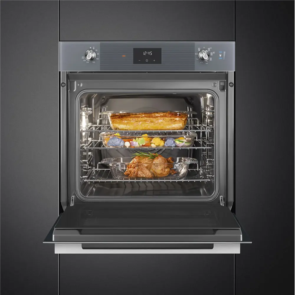 Фото 10 Электрический встраиваемый духовой шкаф Smeg SO6100S2S 59.7x59.2x54.8 см цвет черный Фото 10 Электрический встраиваемый духовой шкаф Smeg SO6100S2S 59.7x59.2x54.8 см цвет черный