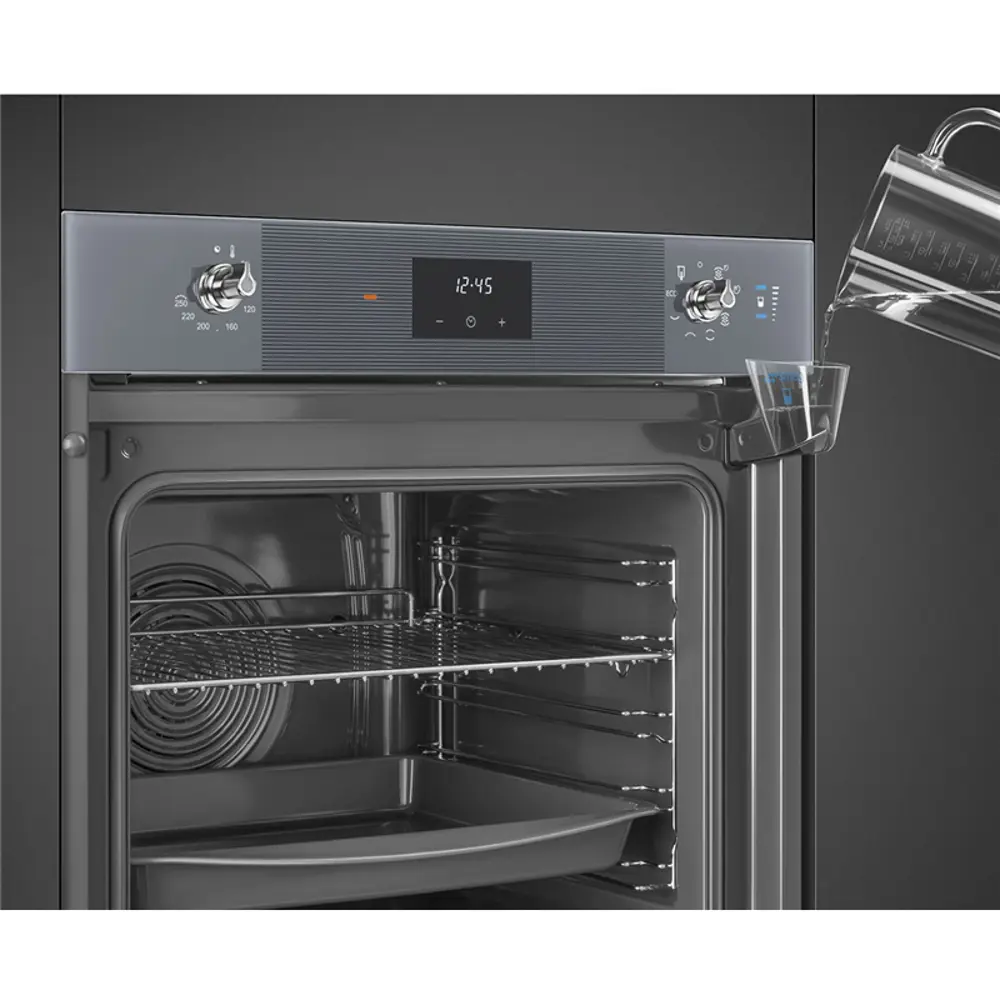 Фото 9 Электрический встраиваемый духовой шкаф Smeg SO6100S2S 59.7x59.2x54.8 см цвет черный Фото 9 Электрический встраиваемый духовой шкаф Smeg SO6100S2S 59.7x59.2x54.8 см цвет черный