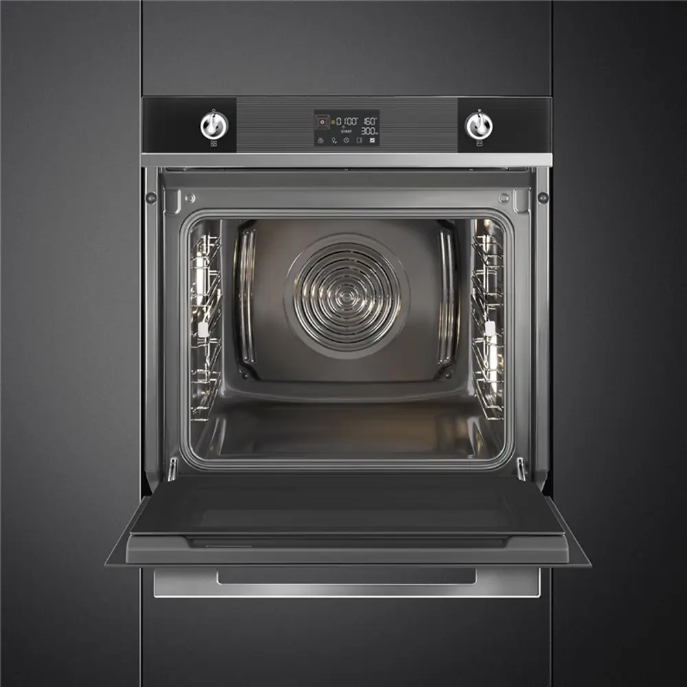 Фото 5 Электрический встраиваемый духовой шкаф Smeg SO6102TN 59.7x59.2x57.1 см цвет черный Фото 5 Электрический встраиваемый духовой шкаф Smeg SO6102TN 59.7x59.2x57.1 см цвет черный