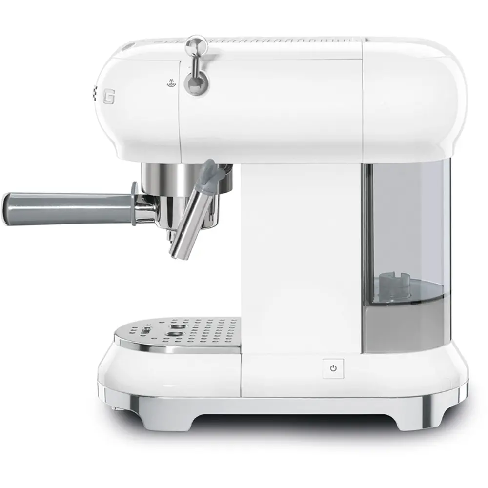 Фото 2 Рожковая кофеварка Smeg ECF01WHEU цвет белый Фото 2 Рожковая кофеварка Smeg ECF01WHEU цвет белый