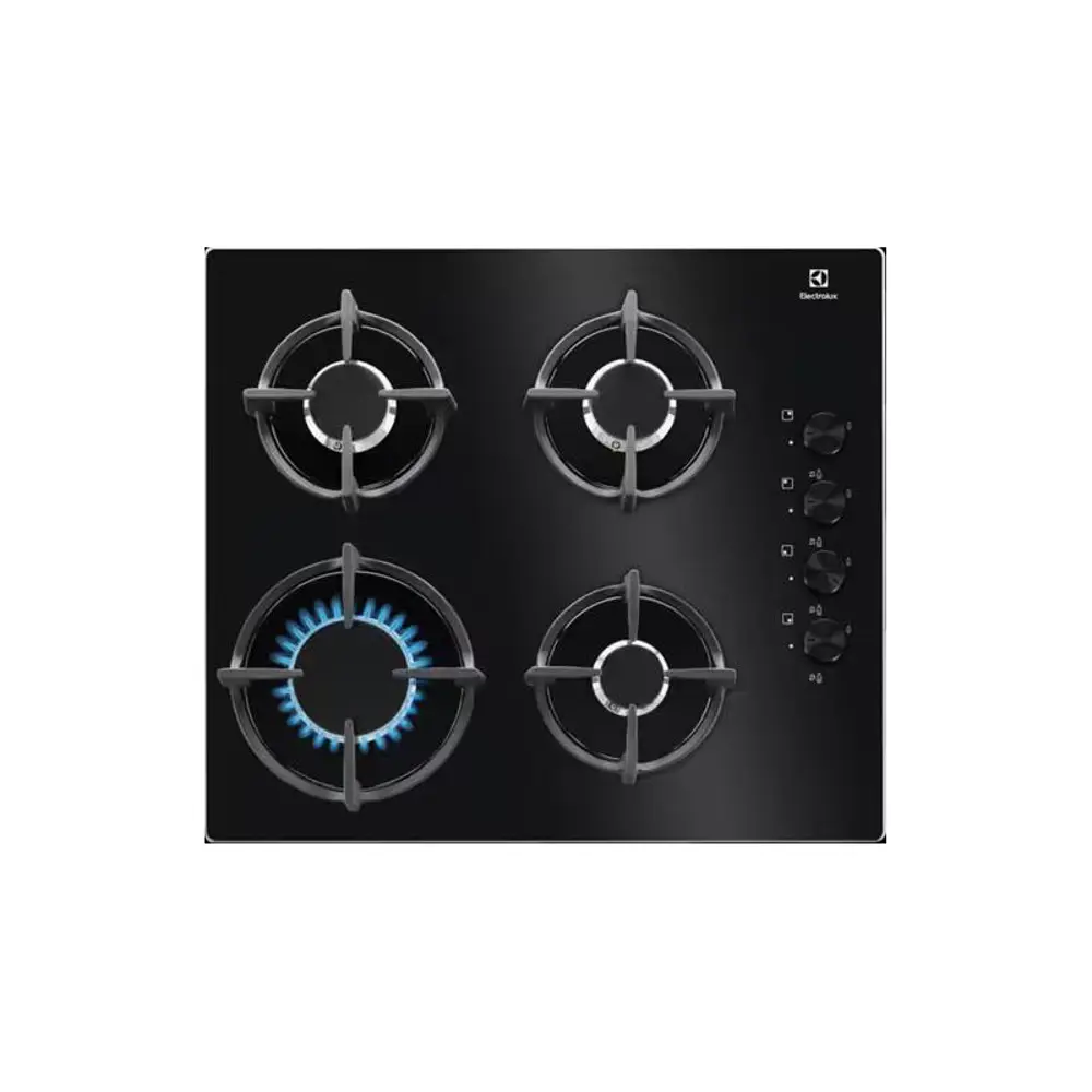 Фото Газовая варочная панель Electrolux EGG6407K 58 см 4 конфорки цвет черный Фото Газовая варочная панель Electrolux EGG6407K 58 см 4 конфорки цвет черный