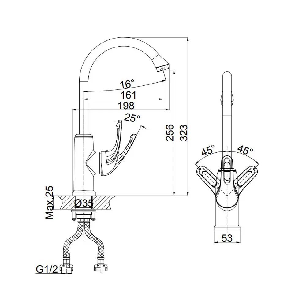 Фото 2 Смеситель для ванны D&K DA1372401 Фото 2 Смеситель для ванны D&K DA1372401