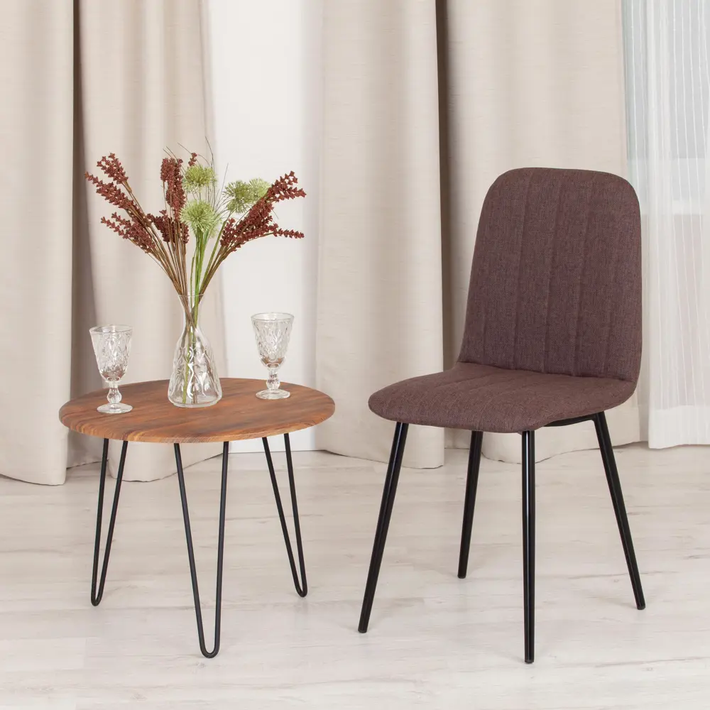 Фото 2 Кухонный стул Tetchair ARC 88x52x46 см ткань цвет черный 17277 Фото 2 Кухонный стул Tetchair ARC 88x52x46 см ткань цвет черный 17277