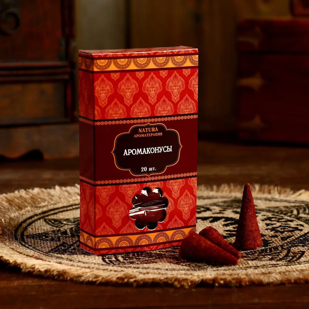 Фото Благовония Simaland"Natura" 20 конусов с подставкой Сандал Фото Благовония Simaland"Natura" 20 конусов с подставкой Сандал