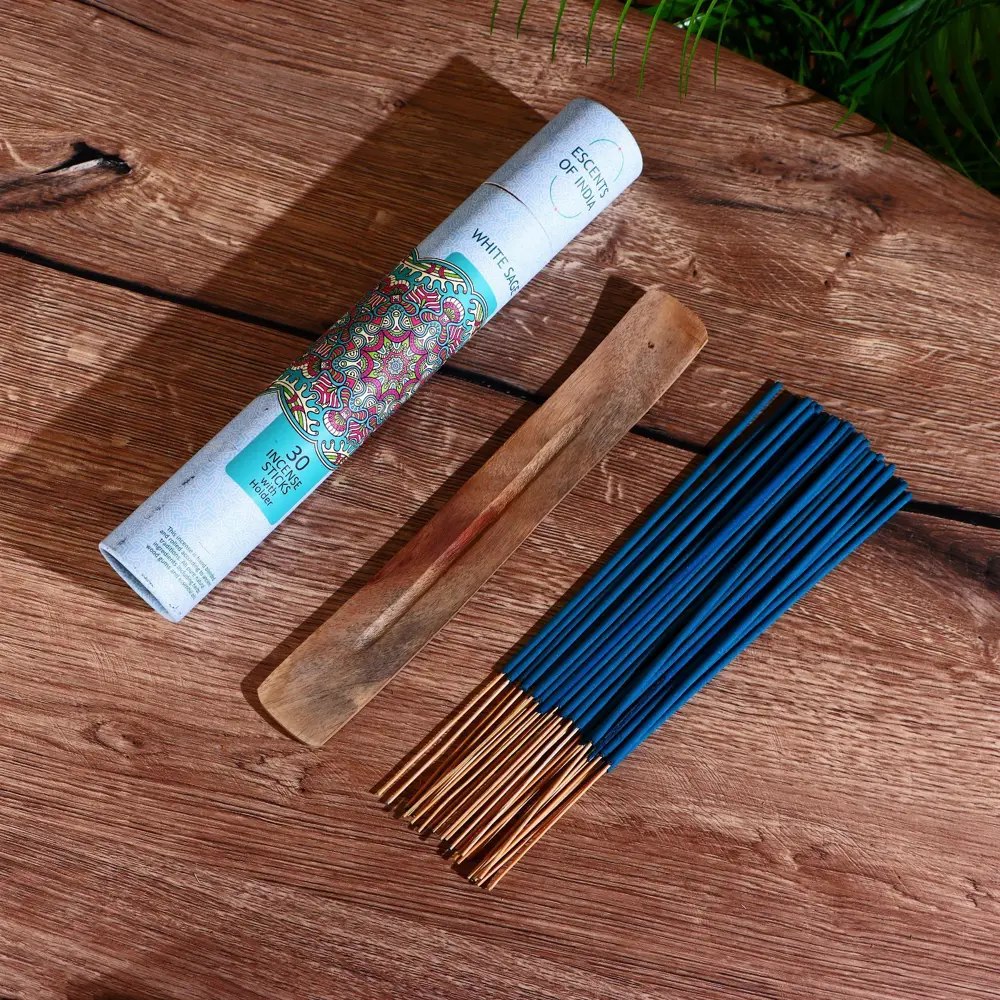 Фото Благовония Simaland"Escents of India" аромапалочки (Набор Simaland 30 шт) с подставкой шалфей Фото Благовония Simaland"Escents of India" аромапалочки (Набор Simaland 30 шт) с подставкой шалфей