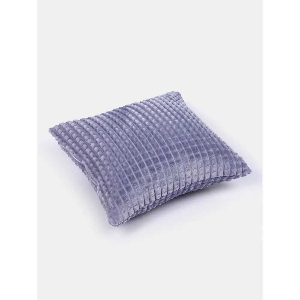 Фото 3 Декоративная наволочка Lizzy Home 45x45 см велсофт цвет серебро Фото 3 Декоративная наволочка Lizzy Home 45x45 см велсофт цвет серебро