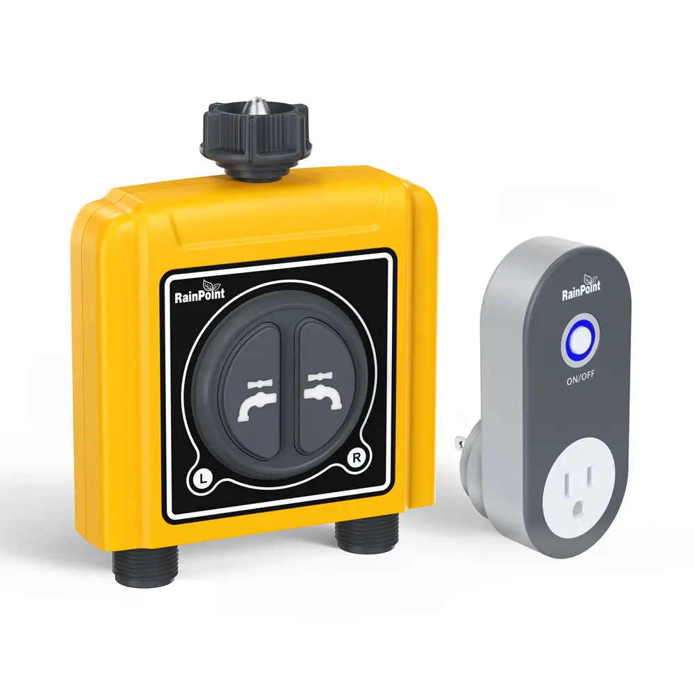 Фото 2 Двухканальная система автополива Rainpoint R-2hub Wi-fi хаб клапан Фото 2 Двухканальная система автополива Rainpoint R-2hub Wi-fi хаб клапан