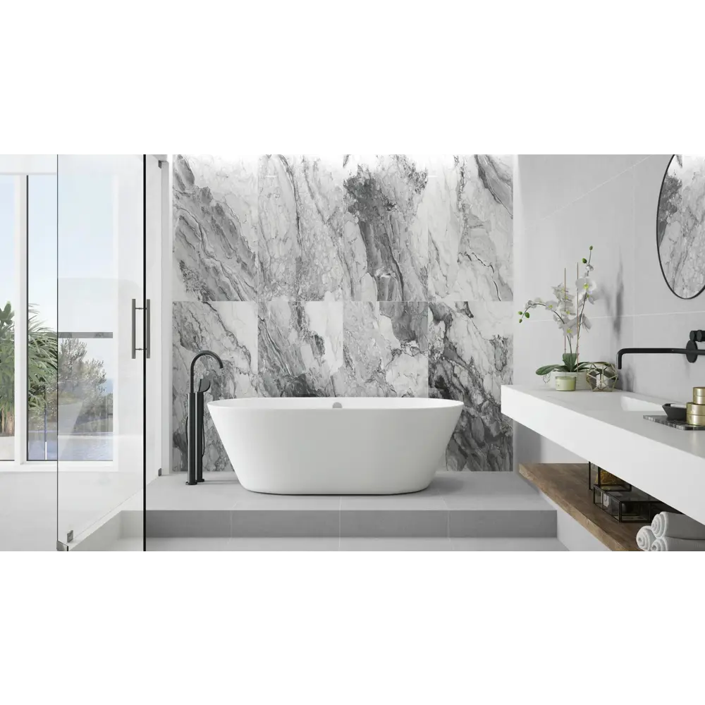 Фото Керамогранит Pamesa ceramica Cr.illusion 0-0120496 60x120см 1.44 м² цвет серый, цена за упаковку Фото Керамогранит Pamesa ceramica Cr.illusion 0-0120496 60x120см 1.44 м² цвет серый, цена за упаковку