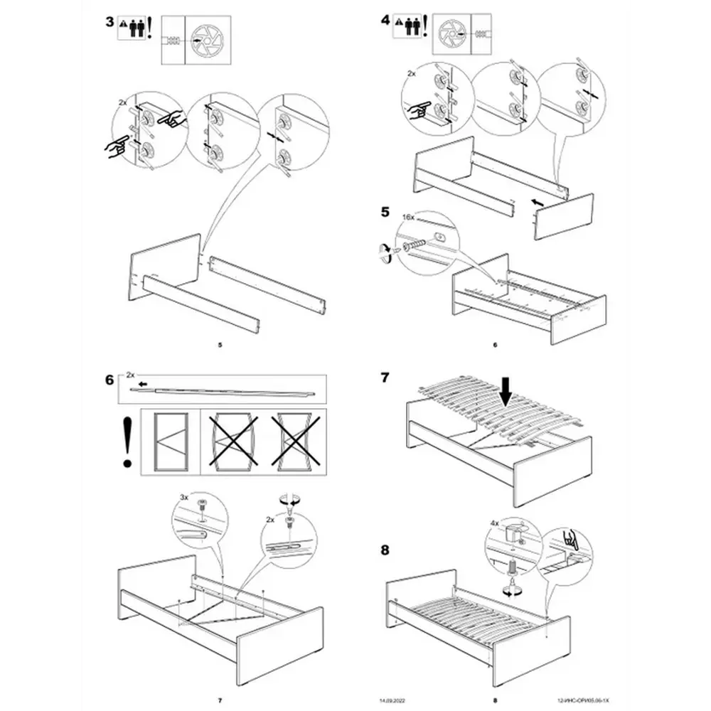 Фото 8 Кровать односпальная Гуд Лакк Орион С-2022.6 96x65x206 см цвет белый Фото 8 Кровать односпальная Гуд Лакк Орион С-2022.6 96x65x206 см цвет белый
