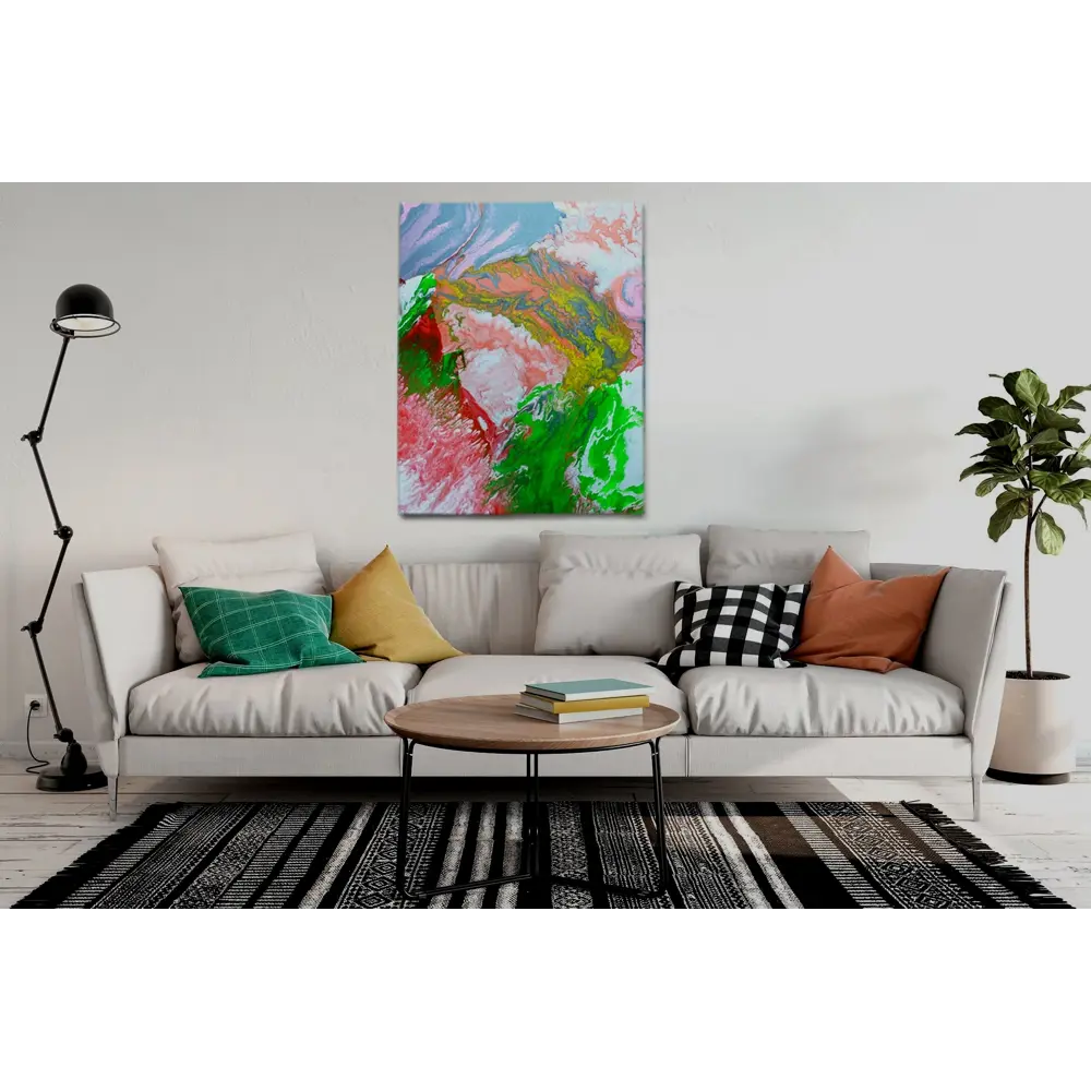 Фото 2 Картина без обрамления Couldy art "Пионовая фантазия" 90x70 см Фото 2 Картина без обрамления Couldy art "Пионовая фантазия" 90x70 см