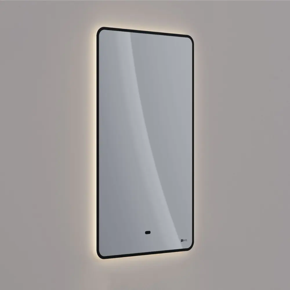 Фото 2 Зеркало со встроенным освещением Lemark Mioblack LM45ZM-black 45x80 см Фото 2 Зеркало со встроенным освещением Lemark Mioblack LM45ZM-black 45x80 см