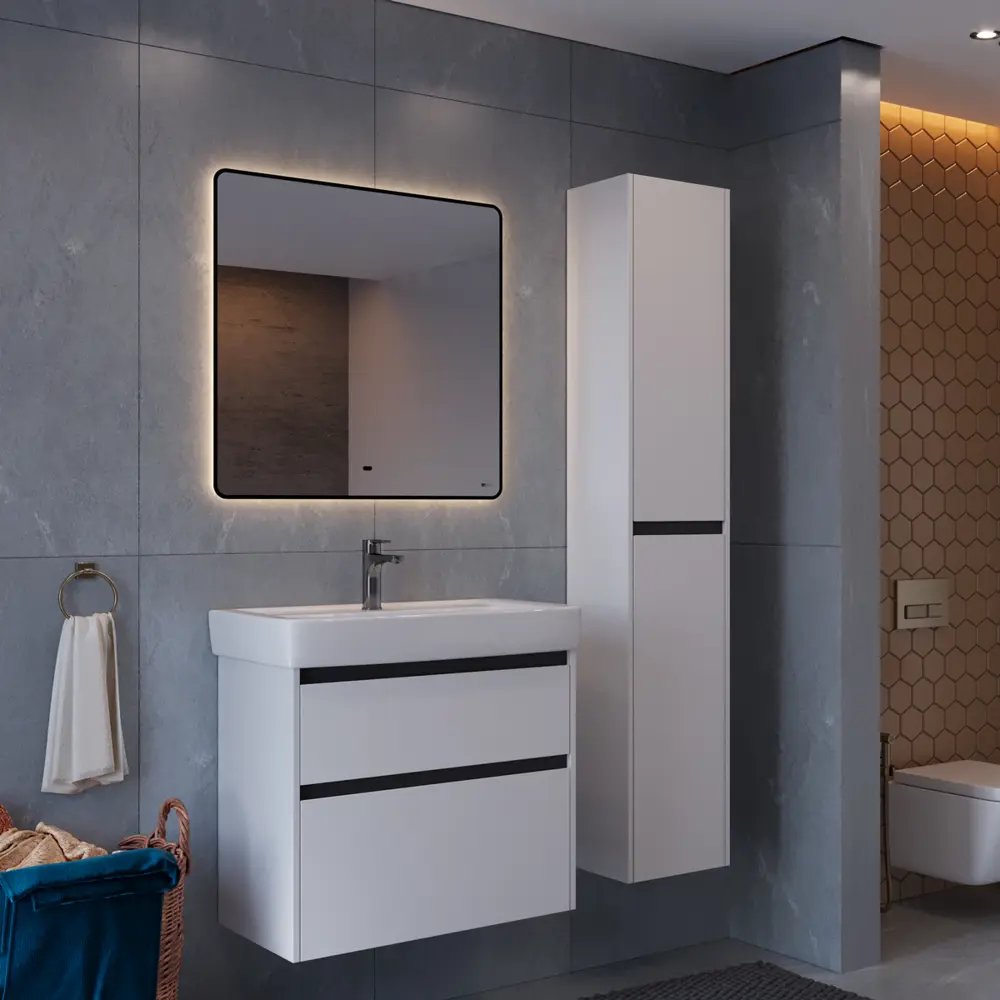 Фото 7 Зеркало со встроенным освещением Lemark Mioblack LM60ZM-black 60x80 см Фото 7 Зеркало со встроенным освещением Lemark Mioblack LM60ZM-black 60x80 см