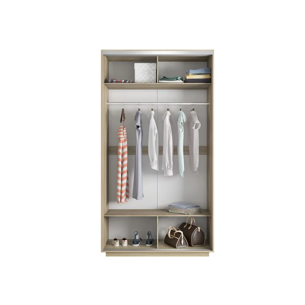 Фото 4 Шкаф-купе Мебельная компания Е1 Экспресс Хит Медиум 220x120x60 см ЛДСП цвет сонома