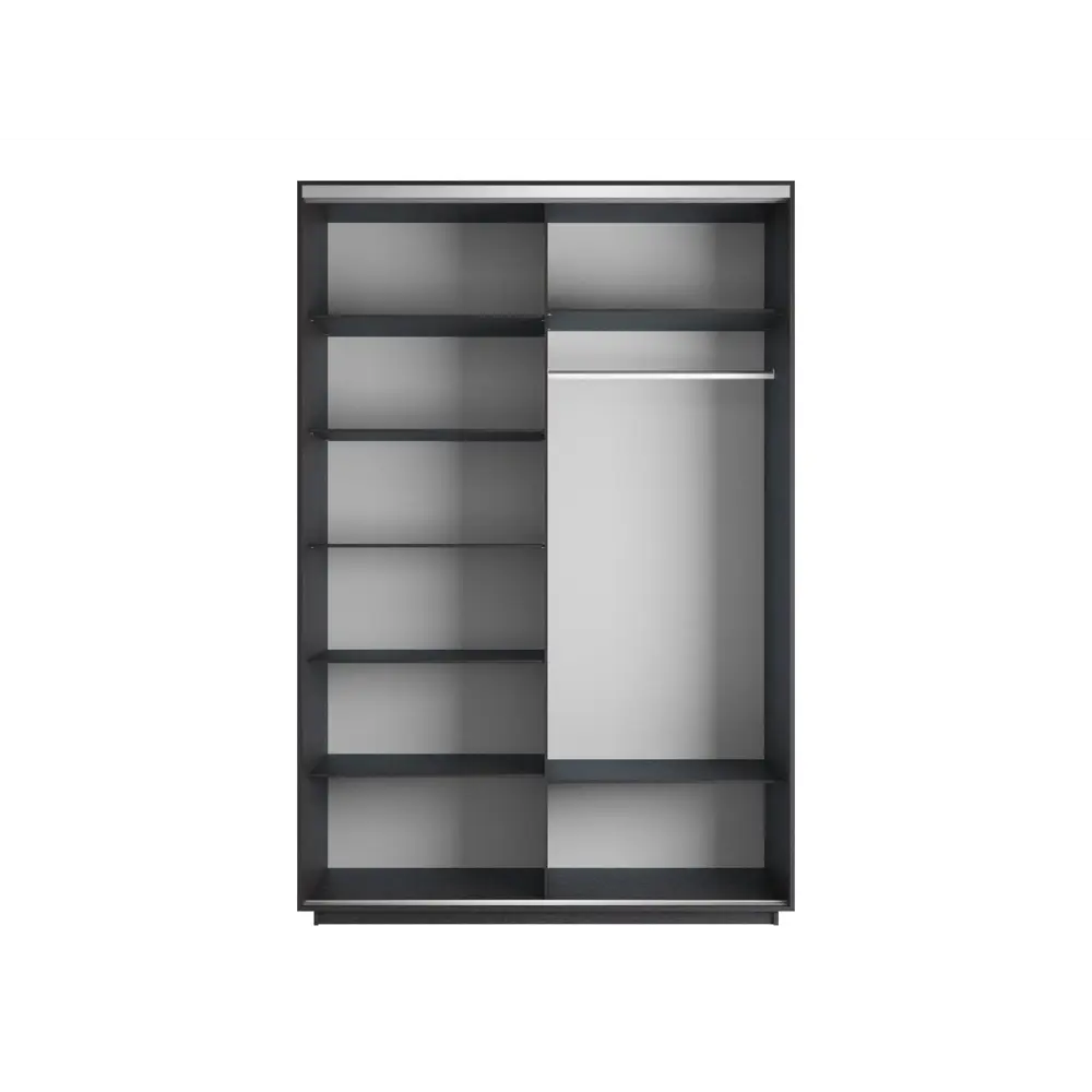 Фото 3 Шкаф-купе Мебельная компания е1 1010 240x120x60 см 7 полок ЛДСП цвет венге Фото 3 Шкаф-купе Мебельная компания е1 1010 240x120x60 см 7 полок ЛДСП цвет венге