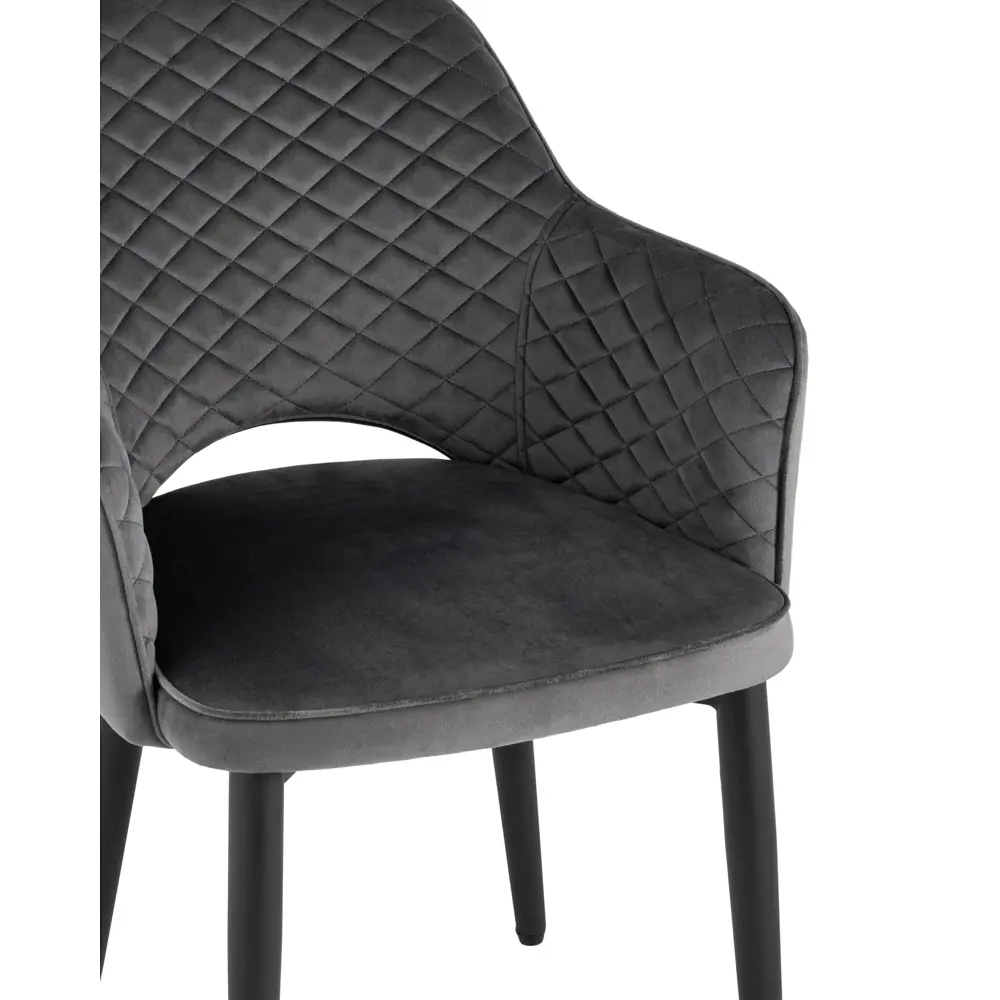 Фото 5 Кухонный стул Stool Group Диамант new 82x64x49 см велюр цвет серый Фото 5 Кухонный стул Stool Group Диамант new 82x64x49 см велюр цвет серый