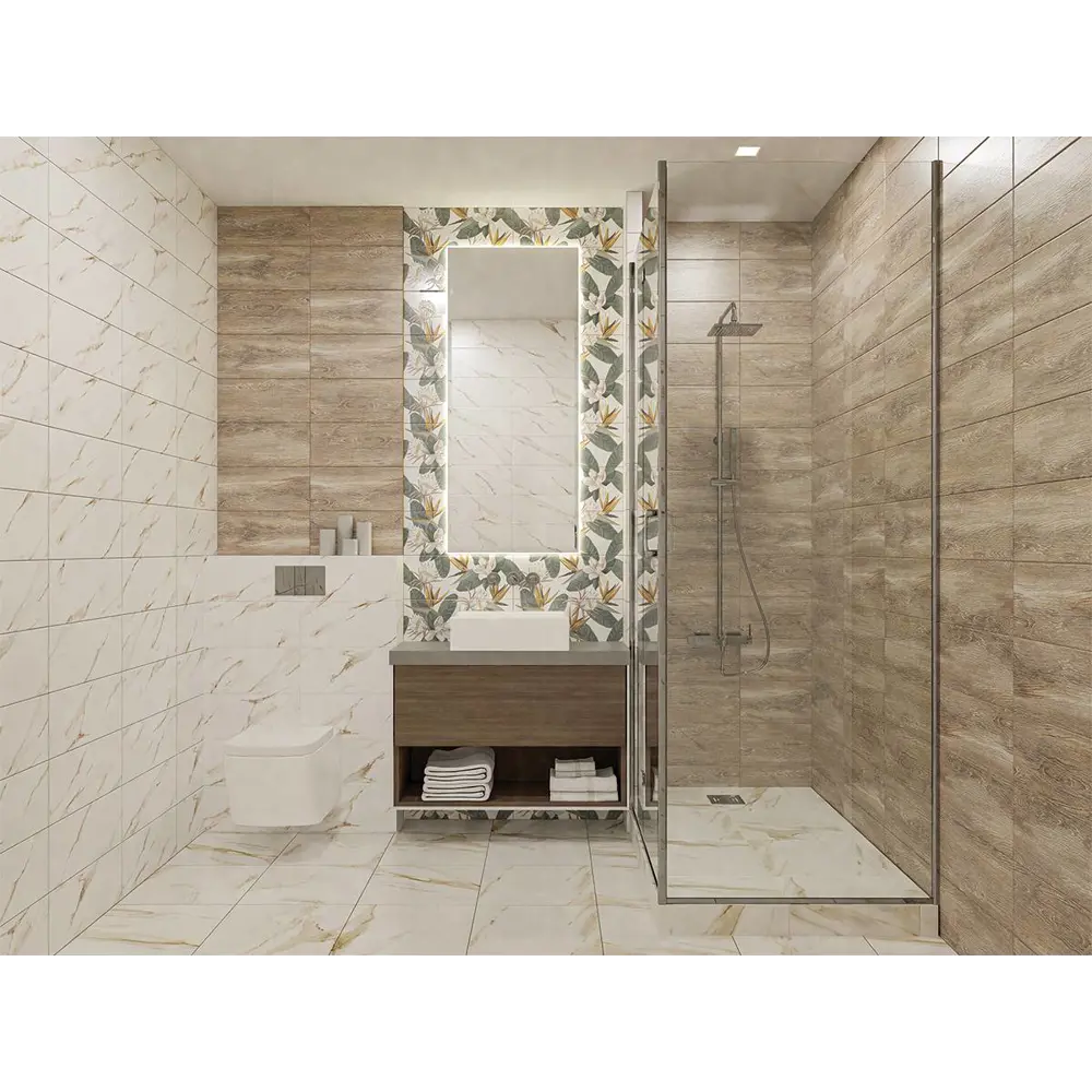 Фото 4 Керамическая плитка Azori 7 509571101 20.1x50.5см 1.52 м² цвет светло-коричневый, цена за упаковку Фото 4 Керамическая плитка Azori 7 509571101 20.1x50.5см 1.52 м² цвет светло-коричневый, цена за упаковку
