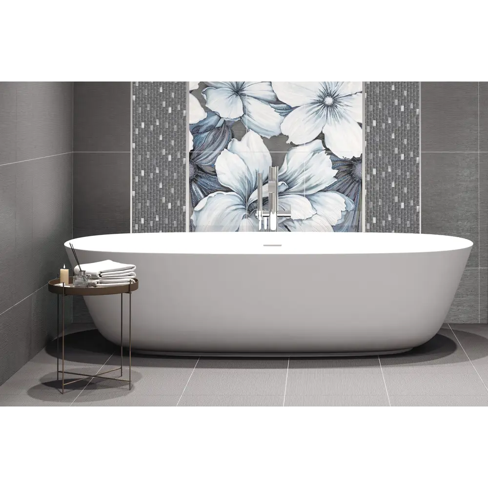 Фото Плитка Azori Devore 103 507153001 42x42см 1.23 м² цвет серый, серебристый Фото Плитка Azori Devore 103 507153001 42x42см 1.23 м² цвет серый, серебристый