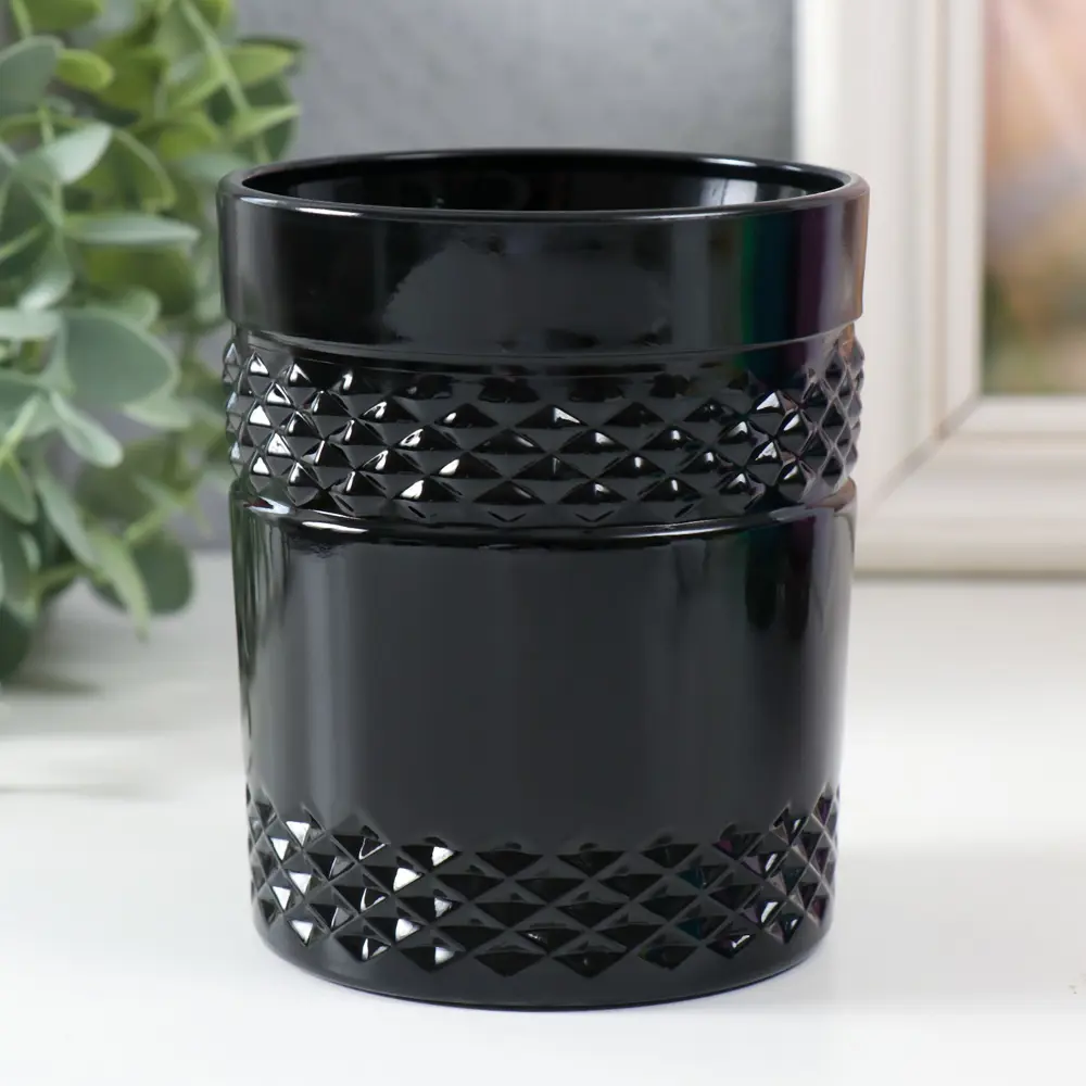 Фото 2 Подсвечник стеклянный Evis "Moment" 10x8.5 см 400 мл чёрный Фото 2 Подсвечник стеклянный Evis "Moment" 10x8.5 см 400 мл чёрный