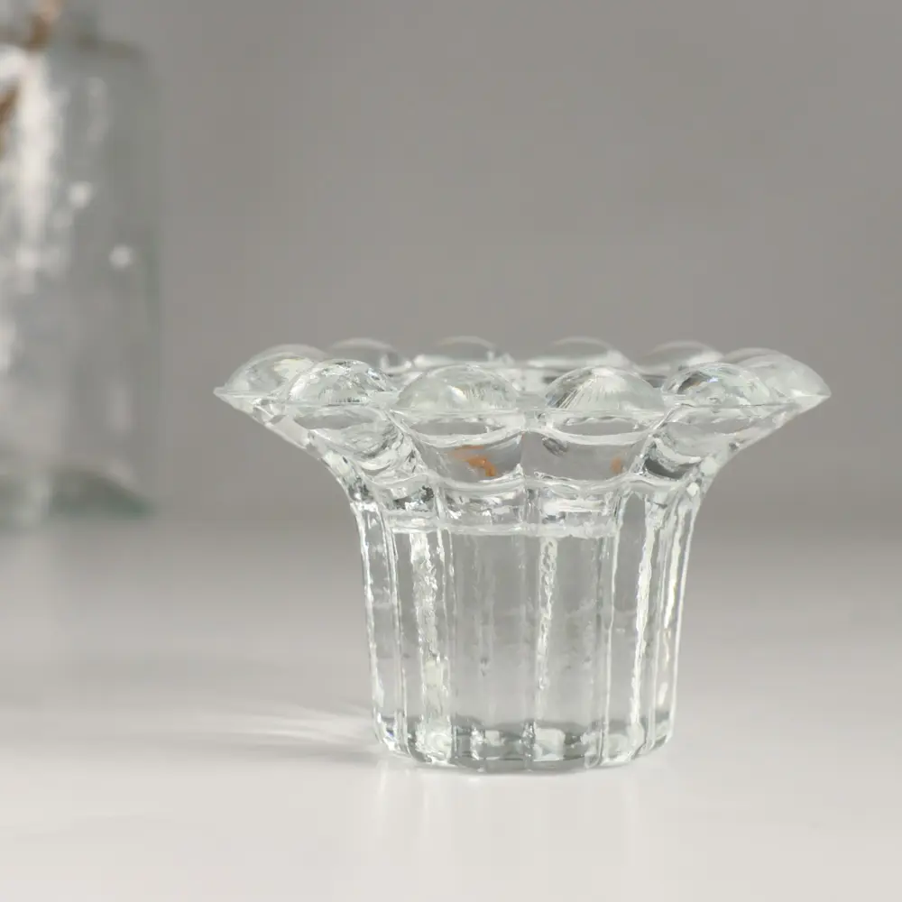 Фото Подсвечник стеклянный Evis "Джимми" 5x8 см 45мл прозрачный Фото Подсвечник стеклянный Evis "Джимми" 5x8 см 45мл прозрачный