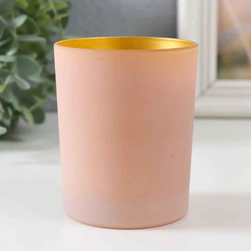 Фото Подсвечник стеклянный Evis "Золото" 9x7.5 см 250 мл розовый Фото Подсвечник стеклянный Evis "Золото" 9x7.5 см 250 мл розовый