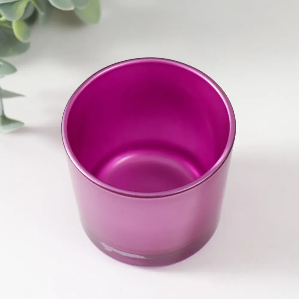 Фото 2 Подсвечник стеклянный Evis "Металлик" 5.5x6 см 100 мл малина Фото 2 Подсвечник стеклянный Evis "Металлик" 5.5x6 см 100 мл малина