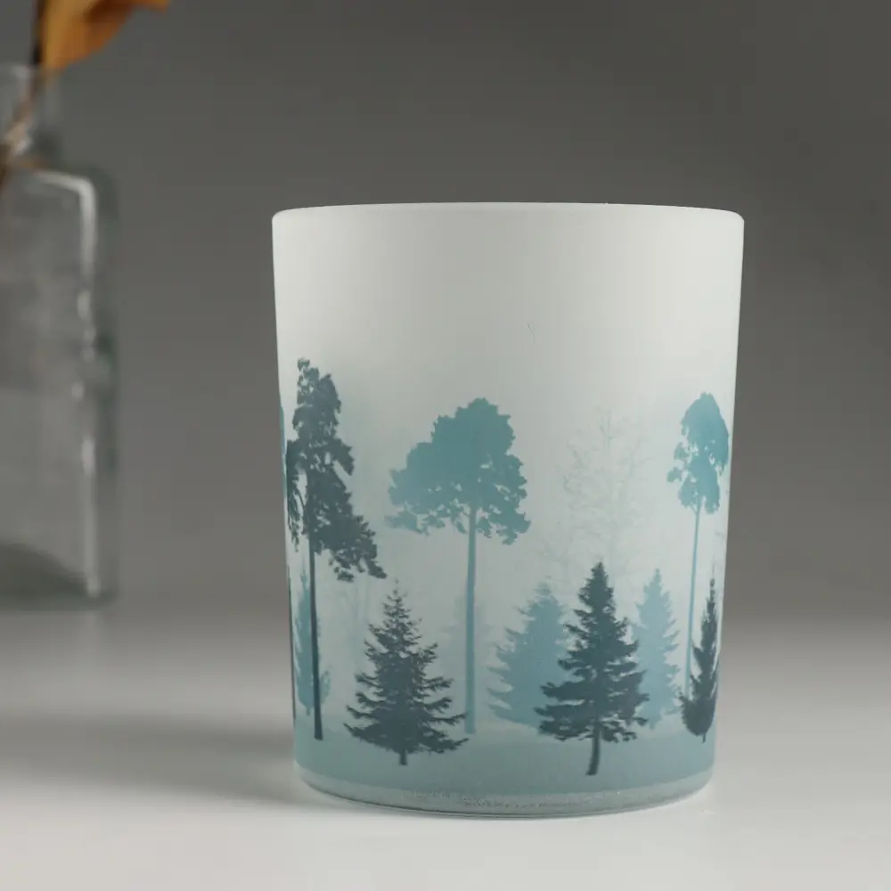 Фото 2 Подсвечник стеклянный Evis "Сосновый бор" 9.3x7.7 см 240 мл Фото 2 Подсвечник стеклянный Evis "Сосновый бор" 9.3x7.7 см 240 мл