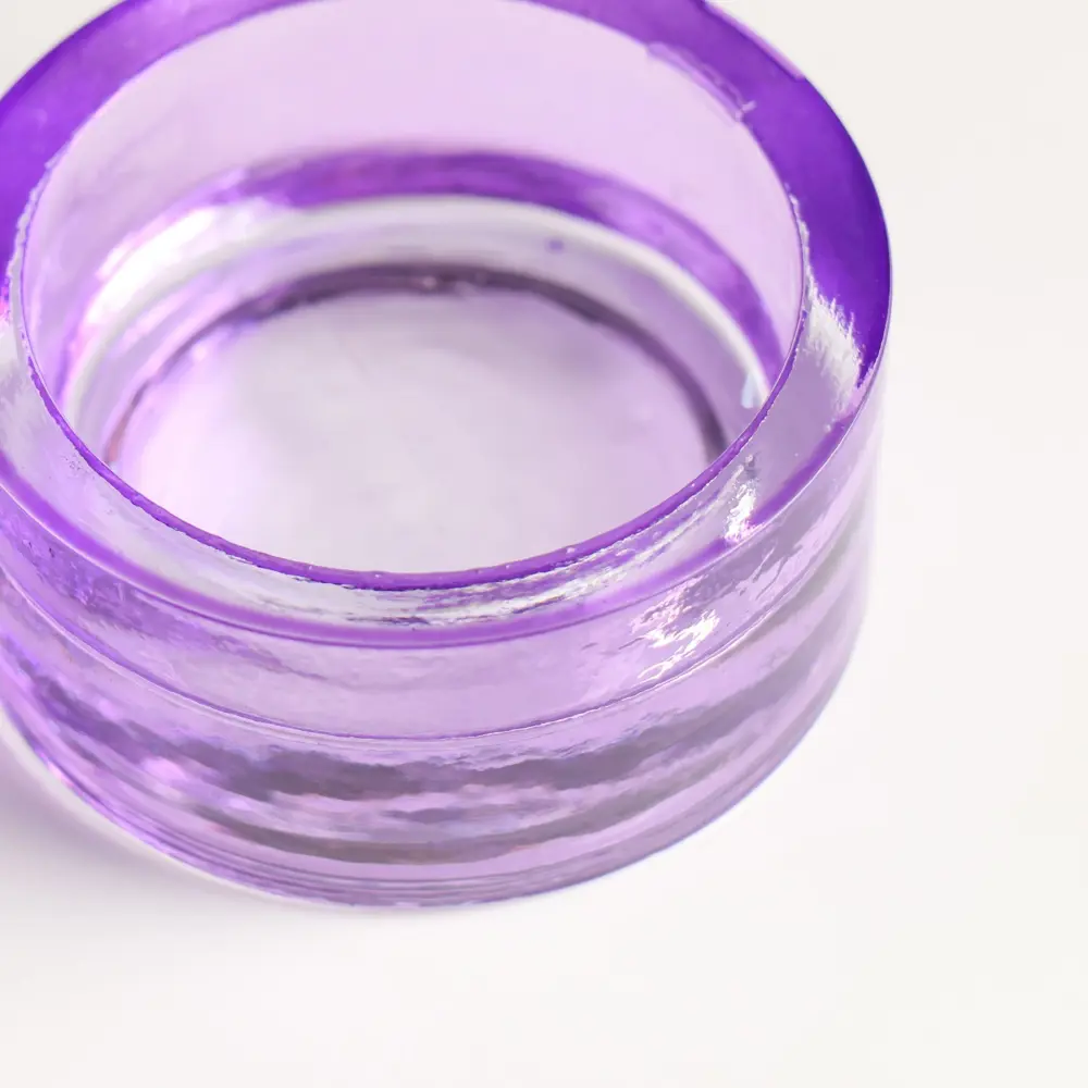 Фото 3 Подсвечник стеклянный Evis "Санта" 2.5x5.5 см сиреневый Фото 3 Подсвечник стеклянный Evis "Санта" 2.5x5.5 см сиреневый