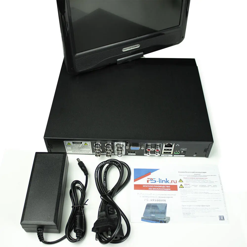 Фото 3 Видеорегистратор гибридный Ps-Link A9104HN на 4 канала с монитором Фото 3 Видеорегистратор гибридный Ps-Link A9104HN на 4 канала с монитором