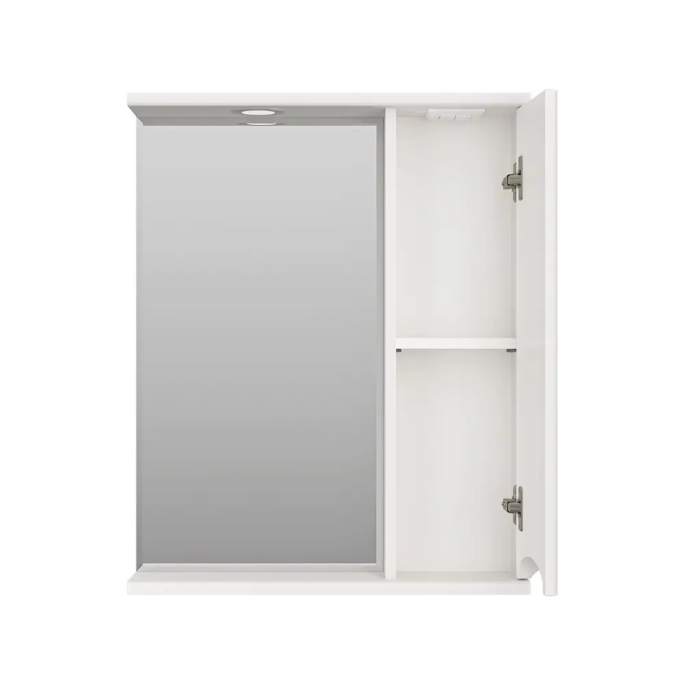 Фото 3 Зеркальный шкаф для ванной Misty Атлантик П-Атл-4060-010П 60x72см белый