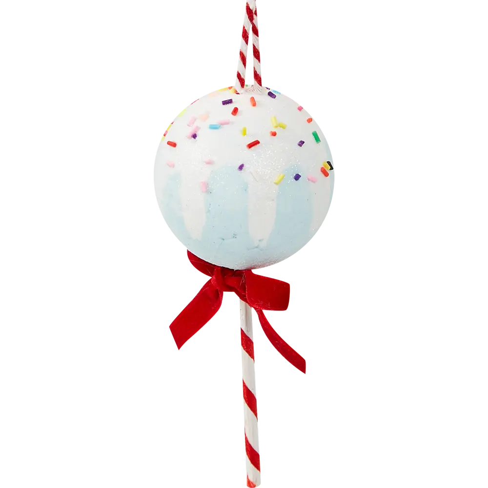 Фото Елочная игрушка Леденец 13.5x5.5 цвет синий Фото Елочная игрушка Леденец 13.5x5.5 цвет синий
