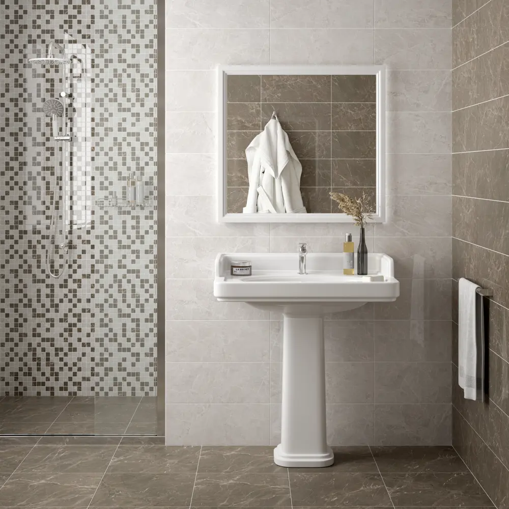 Фото 5 Плитка настенная Kerama Marazzi Феррара 20x50 см 1.2 м² цвет серый глянцевый Фото 5 Плитка настенная Kerama Marazzi Феррара 20x50 см 1.2 м² цвет серый глянцевый
