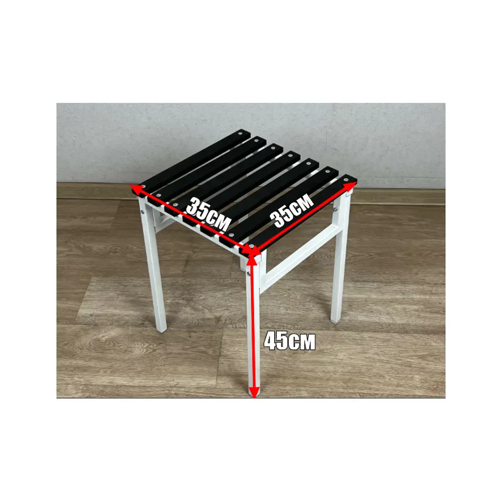 Фото 4 Табурет Solarius 210-10013-6 35x45x35 см дерево цвет черный Фото 4 Табурет Solarius 210-10013-6 35x45x35 см дерево цвет черный