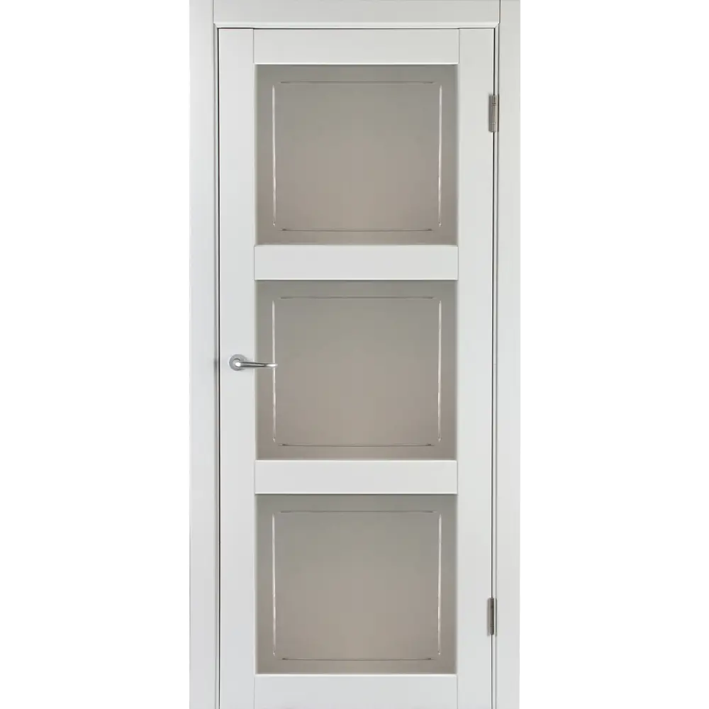Фото Дверь межкомнатная со стеклом Адажио 70x200 см Hardflex белый с замком и петлями Фото Дверь межкомнатная со стеклом Адажио 70x200 см Hardflex белый с замком и петлями