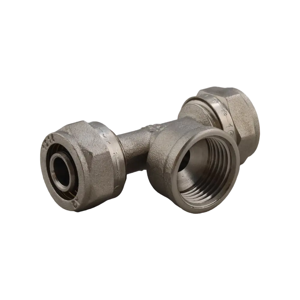 Фото 4 Тройник комбинированный Aqualink 16x1/2"x16 мм ВР латунь k18595 Фото 4 Тройник комбинированный Aqualink 16x1/2"x16 мм ВР латунь k18595
