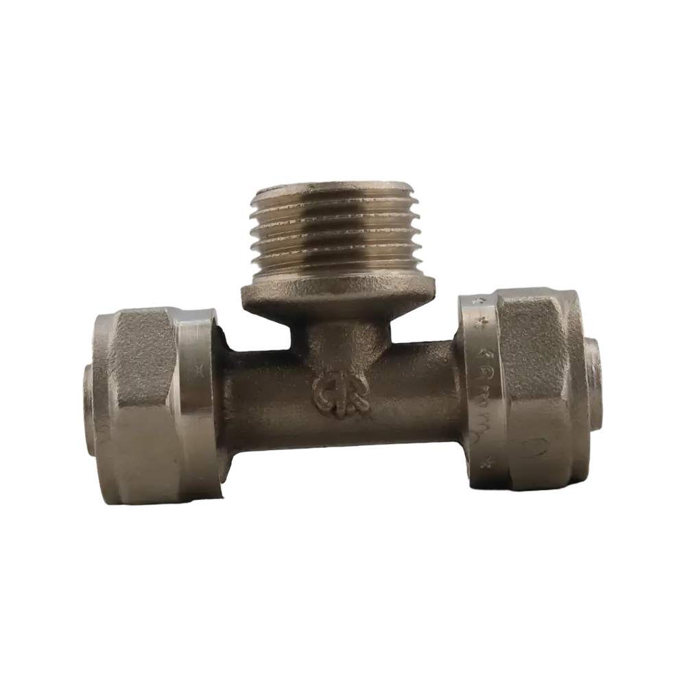 Фото 2 Тройник комбинированный Aqualink 16x1/2"x16 мм НР латунь k18597 Фото 2 Тройник комбинированный Aqualink 16x1/2"x16 мм НР латунь k18597