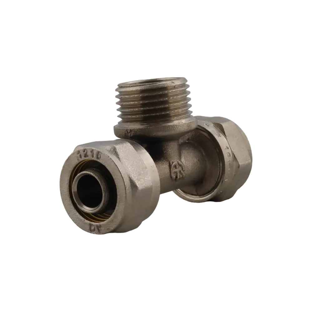 Фото 3 Тройник комбинированный Aqualink 16x1/2"x16 мм НР латунь k18597 Фото 3 Тройник комбинированный Aqualink 16x1/2"x16 мм НР латунь k18597