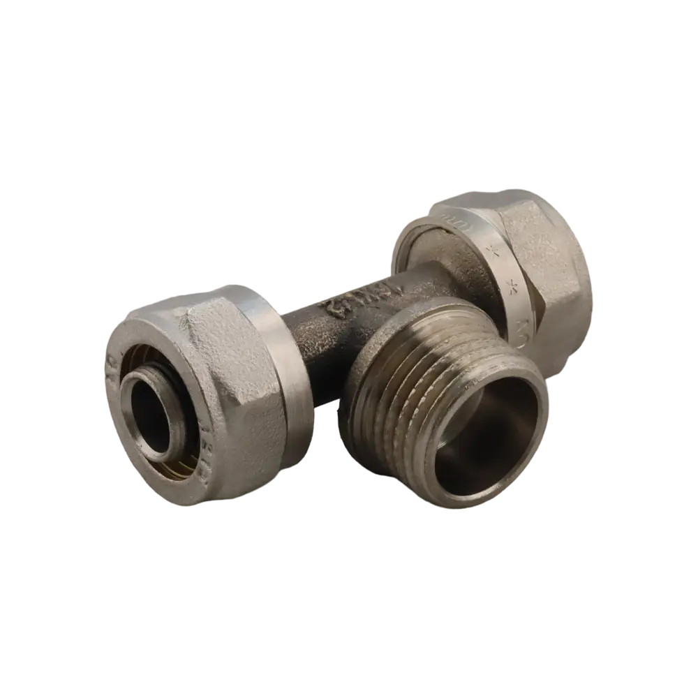 Фото 4 Тройник комбинированный Aqualink 16x1/2"x16 мм НР латунь k18597 Фото 4 Тройник комбинированный Aqualink 16x1/2"x16 мм НР латунь k18597