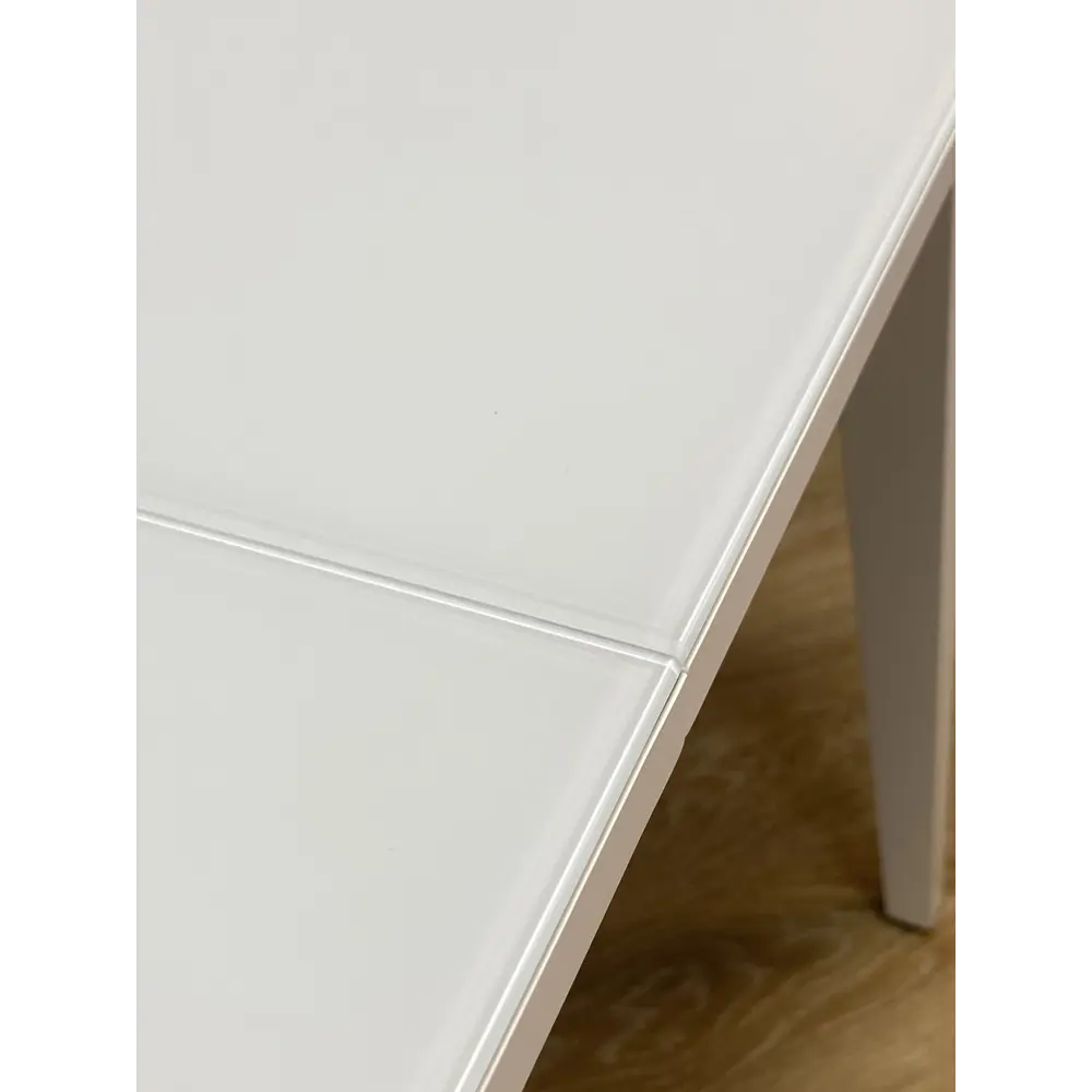 Фото 9 Кухонный стол прямоугольный Kenner М 110-150x76x70 см ЛДСП цвет белый/сатин Фото 9 Кухонный стол прямоугольный Kenner М 110-150x76x70 см ЛДСП цвет белый/сатин