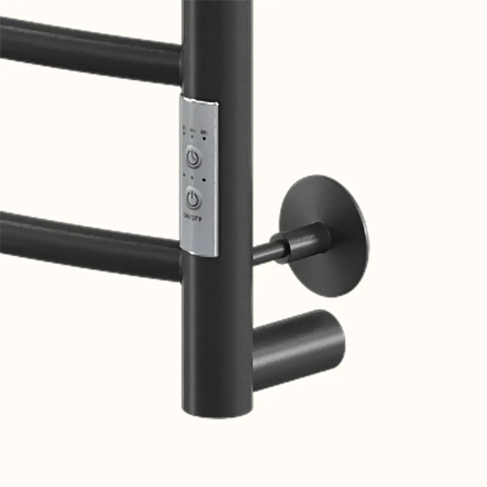 Фото 2 Полотенцесушитель электрический Ника Way-3 П 400x600 мм 238 Вт с терморегулятором лесенка цвет черный матовый Фото 2 Полотенцесушитель электрический Ника Way-3 П 400x600 мм 238 Вт с терморегулятором лесенка цвет черный матовый