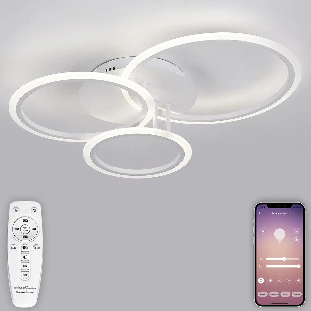 Фото 10 Люстра потолочная Natali Kovaltseva LED LAMPS 81175 LED LAMPS 81175 220В 100Вт 18м2 белый Фото 10 Люстра потолочная Natali Kovaltseva LED LAMPS 81175 LED LAMPS 81175 220В 100Вт 18м2 белый