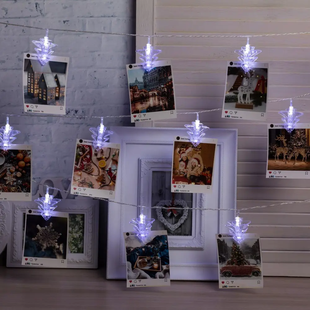 Фото Электрогирлянда комнатная Luazon lighting 4445731 нить 4.5 м 20 ламп прозрачный 1 режим работы Фото Электрогирлянда комнатная Luazon lighting 4445731 нить 4.5 м 20 ламп прозрачный 1 режим работы