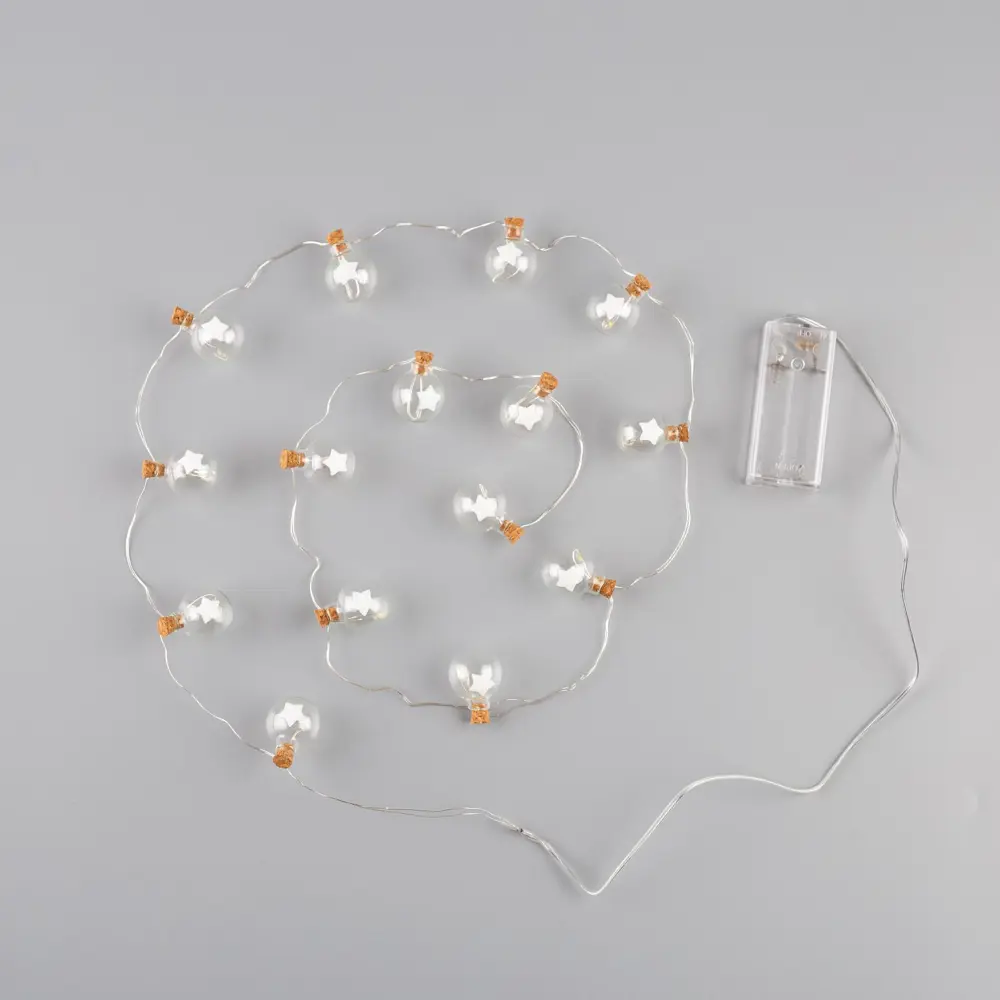 Фото 4 Электрогирлянда комнатная Luazon lighting 5864408 нить 1.6 м 15 ламп прозрачный 1 режим работы Фото 4 Электрогирлянда комнатная Luazon lighting 5864408 нить 1.6 м 15 ламп прозрачный 1 режим работы