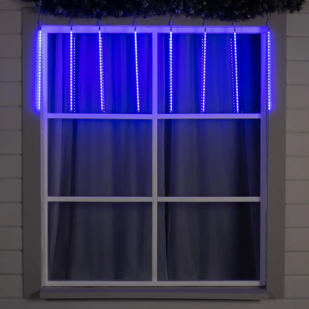 Фото 3 Электрогирлянда универсальная Luazon lighting 5248339 сосульки 2.5x2.5 м 288 ламп синий 1 режим работы Фото 3 Электрогирлянда универсальная Luazon lighting 5248339 сосульки 2.5x2.5 м 288 ламп синий 1 режим работы