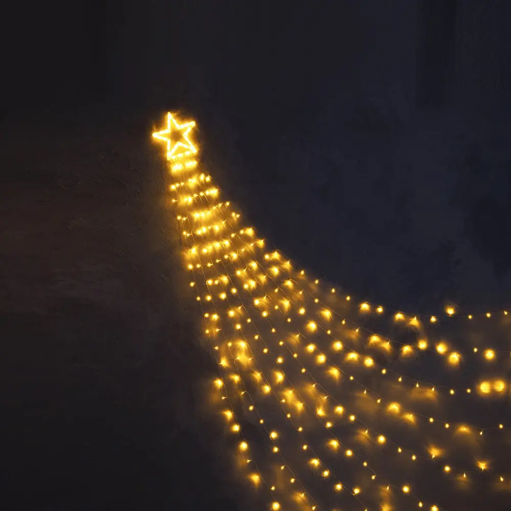 Фото 7 Электрогирлянда комнатная Luazon lighting 6116467 занавес 3.5x3.5 м 317 ламп оранжевый 1 режим работы Фото 7 Электрогирлянда комнатная Luazon lighting 6116467 занавес 3.5x3.5 м 317 ламп оранжевый 1 режим работы