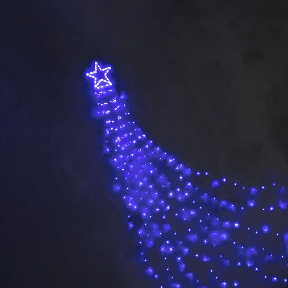 Фото 7 Электрогирлянда комнатная Luazon lighting 6116466 занавес 3.5x3.5 м 317 ламп синий 1 режим работы Фото 7 Электрогирлянда комнатная Luazon lighting 6116466 занавес 3.5x3.5 м 317 ламп синий 1 режим работы