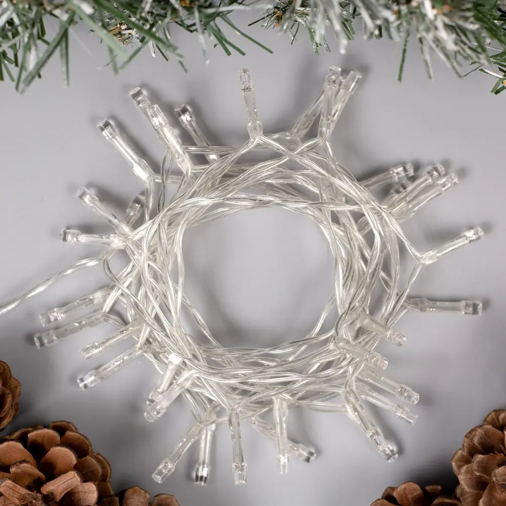 Фото 2 Электрогирлянда комнатная Luazon lighting 806820 нить 2 м 20 ламп прозрачный 2 режима работы